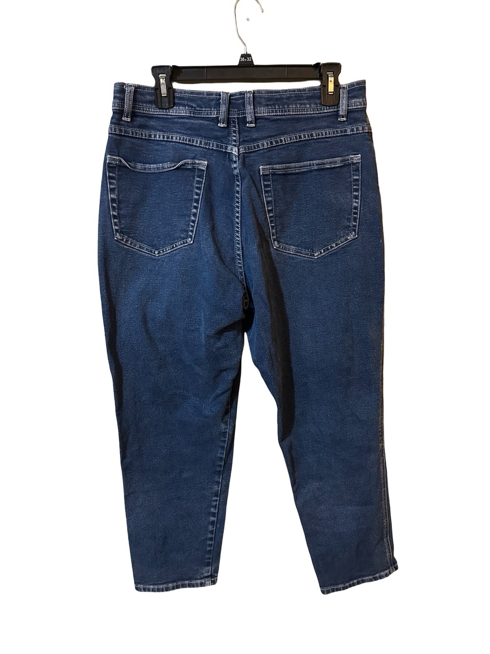 Bill Blass Jeans Womens 12P Petite Blue Denim Stretch Mom Jeans Classic Fit - Picture 2 of 5
